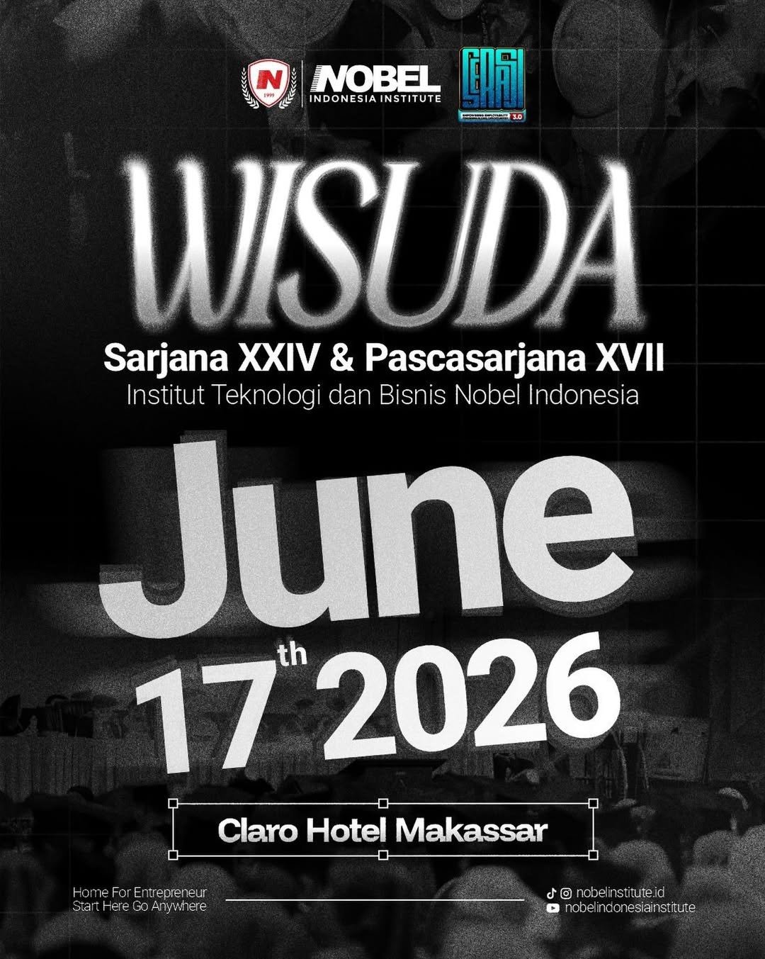 Wisuda Sarjana dan Pascasarjana Nobel Indonesia 2026